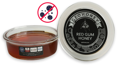 About Antimicrobial Potency of Red Gum Honey
